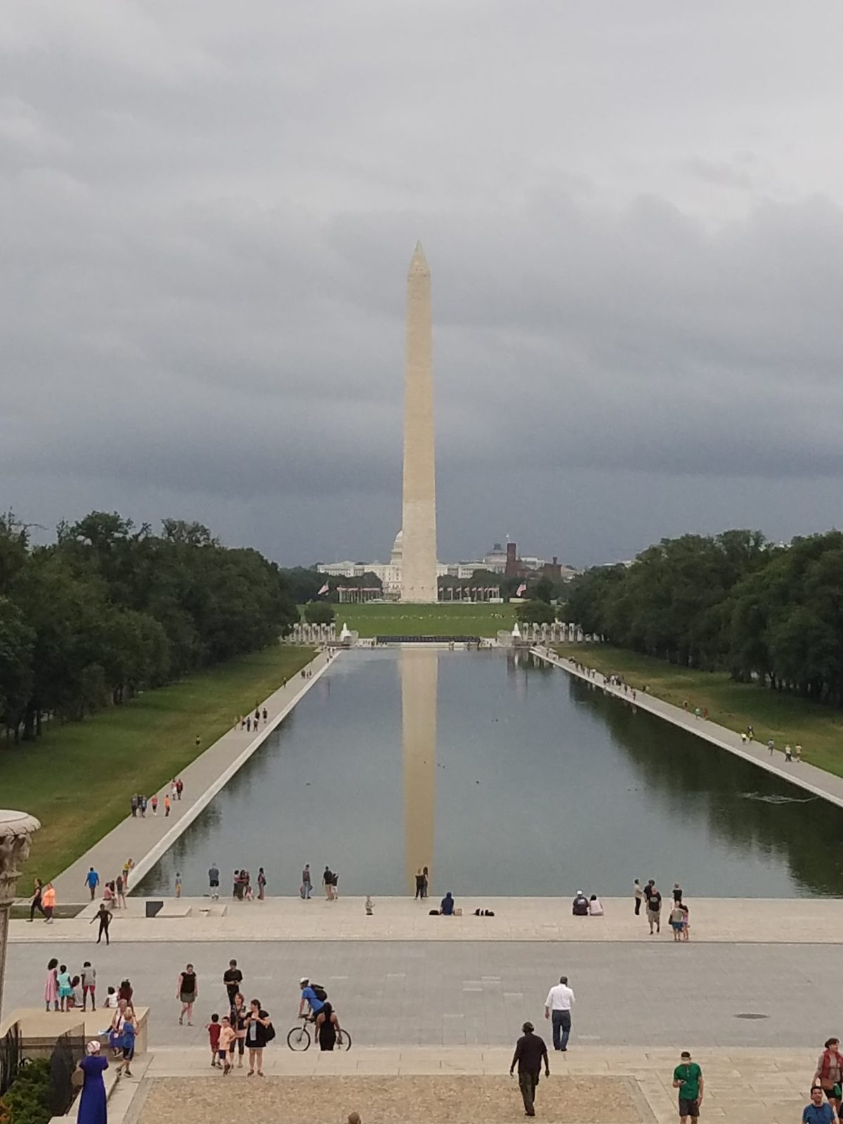 Postcard: a guided tour or close-to-home trip, e.g. Washington, D.C. Landscape.